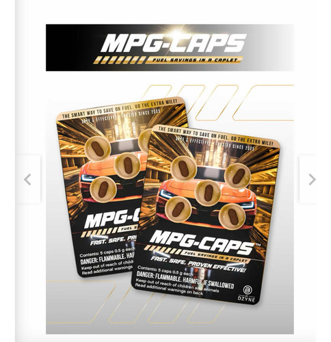 Mpg-caps Ahorro De Combustible Es Posible ,seguro Y Efectivo