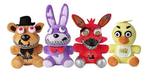 Conjunto De 4 Peças De Brinquedos De Pelúcia Bonnie Fnaf,