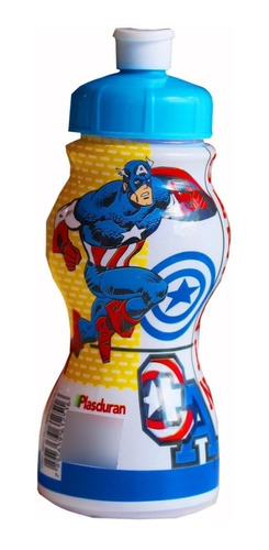 Garrafinha Dos Vingadores Marvel Pláduran Infanil 250 Ml