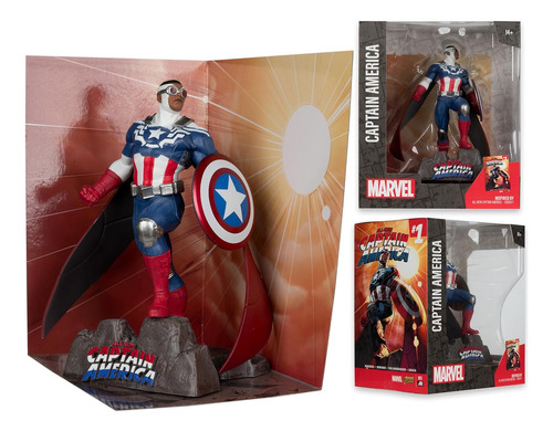 Mcfarlane Marvel All-new Captain America Num 1 - Escala 1/10
