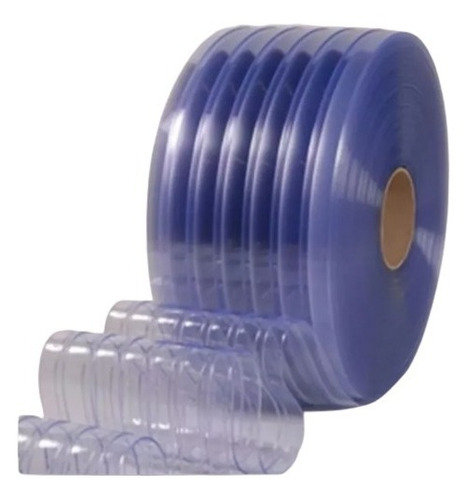 Cortina Plastica Pvc Acanalada Cava Cuarto  Rollo 90mts