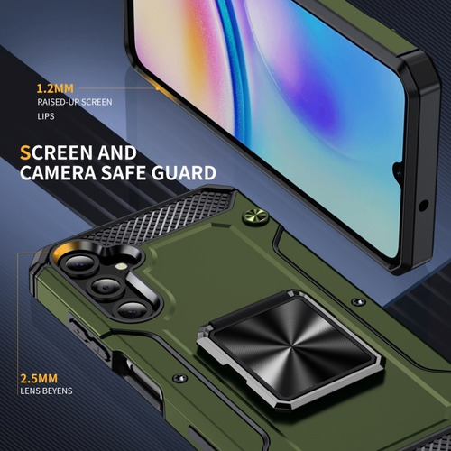 Funda Resistente Para Samsung Galaxy A05s/a04s, Con Soporte