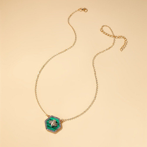 Collar Cadena Colgante Dije Abeja Con Diamantes De Imitación