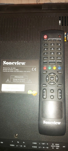 Control Para Tv Lcd Soneview 32 Pulgadas Modelo Sv-325