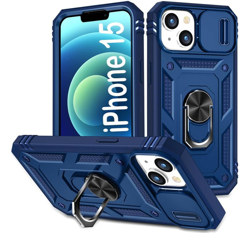 Funda Para iPhone 15 6.1 Con Soporte 360 - 03 