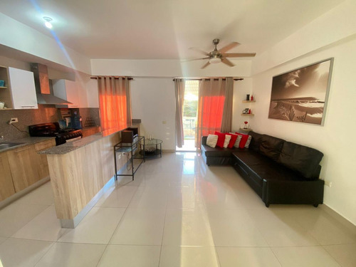 Boca Chica -  Apartamento En Venta Amueblado - Airbnb Friendly -2 Hbs  Terraza Privada - Area Social Con Piscina Y Gym