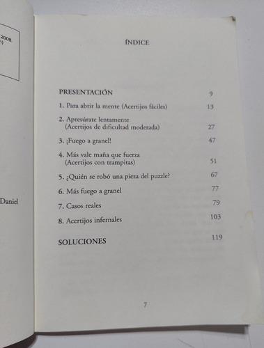 Libro Acertijos Pensamiento Lateral Mente Consultar Stock