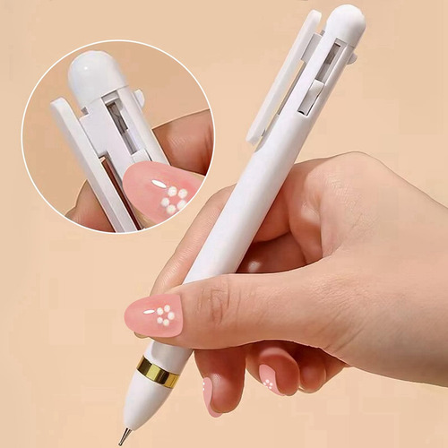 Rotulador De Uñas 4 En 1 Con Punta De Taladro Para Uñas, Her