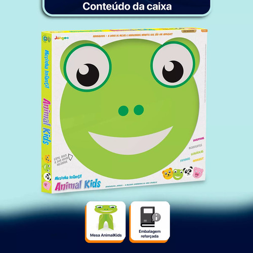 Mesa Mesinha Infantil Sapinho Em Madeira Para Criança Junges