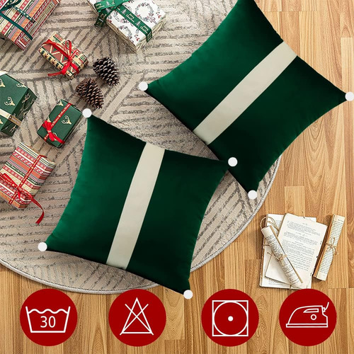 Velvet Suave De Otostar Velvet Navideño De Almohada Decorati