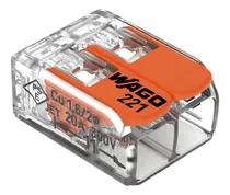Comprar 221-412 Conector De Empalme De Palanca 2 Polos Wago 100 Pzas