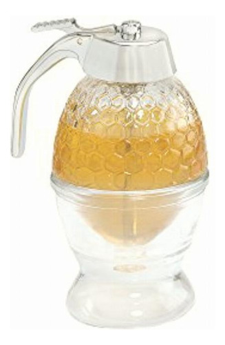 Fox Run Syrup Dispenser Honey, 3.25 X 4 X 6 Inches, Clear