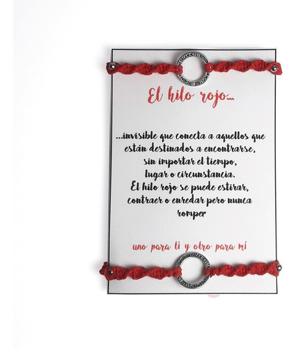 Pack X 10 Pulsera Hilo Rojo - Hilo Rojo Novios