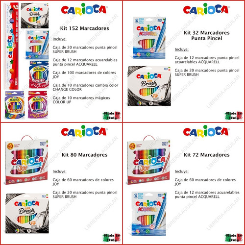 Imagen 7 de 9 de Caja 100 Marcadores Colores Carioca Italianos 1 Metro Cuotas