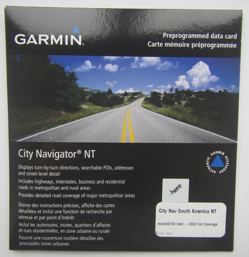 Mapa Gps Garmin City Navigator South America Nt Card Sd Zumo