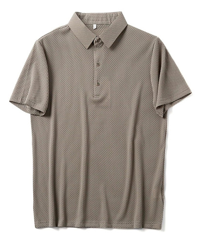 Camisa De Manga Corta Para Hombres Con Malla De Seda Mate