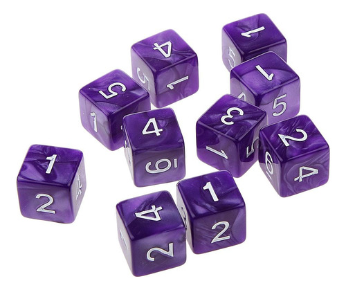30pcs Six Sided D6 Rpg Party Games Dados Negro