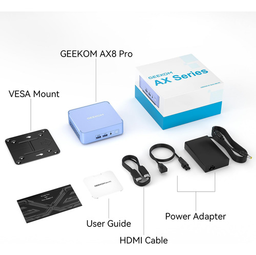 Geekom Ax8 Pro Ai Mini Pc, Amd Ryzen Rhs A 4.9ghz) Mini Comp