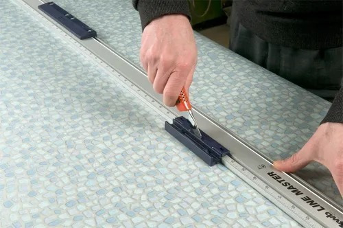 Imagen 4 de 10 de Regla Metalica Aluminio Kit Guia De Corte Precisión Nivel