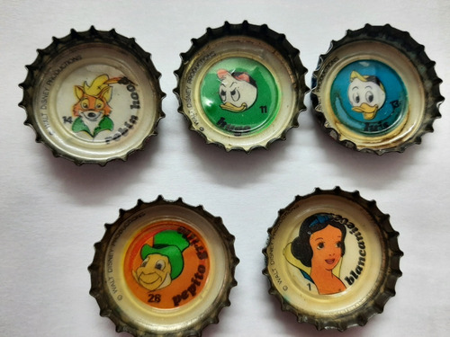 10 Antiguas Tapitas Pepsi Colección Disney (Usado)