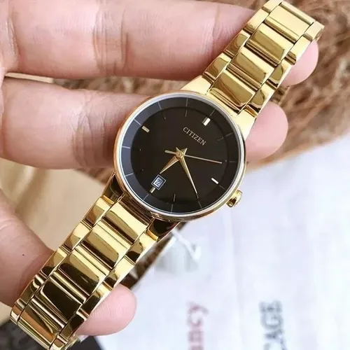 Reloj quartz dorado mujer hotsell