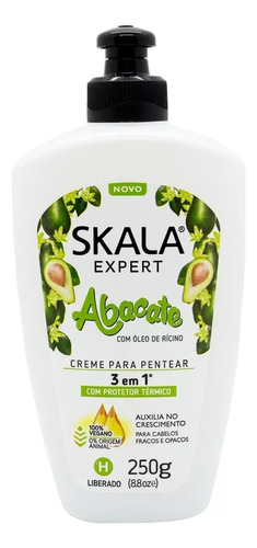 Crema De Peinar Abacate Protector Termico Vegano Skala