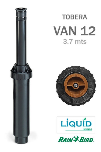 Imagen 2 de 8 de Aspersor Riego Tobera + Boquilla Van 12 Rain Bird (3,7 Mts)