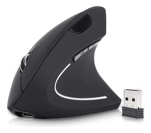 Mouse Inalámbrico Ergonómico Recargable Vertical 2.4ghz