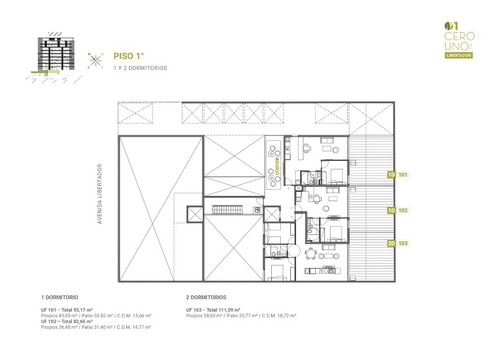 Imagen 15 de 18 de Venta Apartamento 1 Dormitorio Aguada 01 Libertador