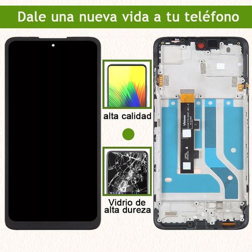 Jzahin Pantalla Para Moto Edge 20 Lite 5g Xt2139-1 Display Con Marco Black