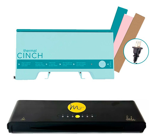 Set Thermal Cinch Aqua + Laminadora Minc Negra Heidi Swapp