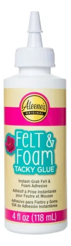 Pegamento Adhesivo Aleenes Para Fieltro Y Goma 118ml Color Blanco