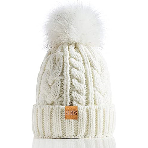 Gorro De Invierno Para Mujer Con Forro Polar Cálido