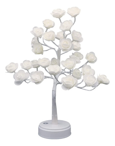 Lámpara Rose Tree Lamp, Alimentada Por Usb, Luz Nocturna Con