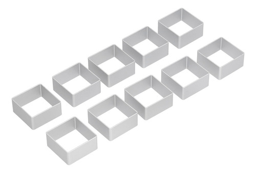 Nuevo Juego De 10 Cortadores, Molde De Acero Inoxidable For