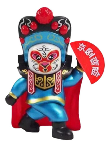 Boneca De Ópera Chinesa Estátua Mudança De Rosto Azul