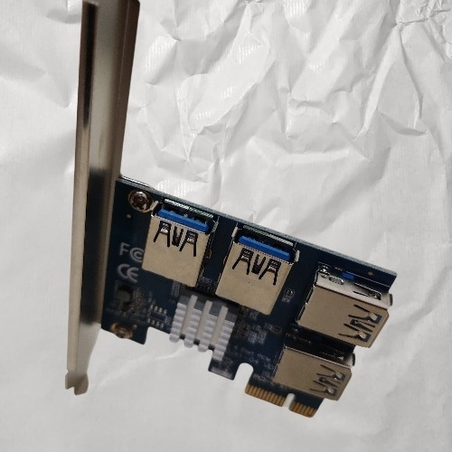 Imagen 3 de 7 de Convertidor Pci Express 1x Para 4 Gpu Usb 3.0 Riser Mineria