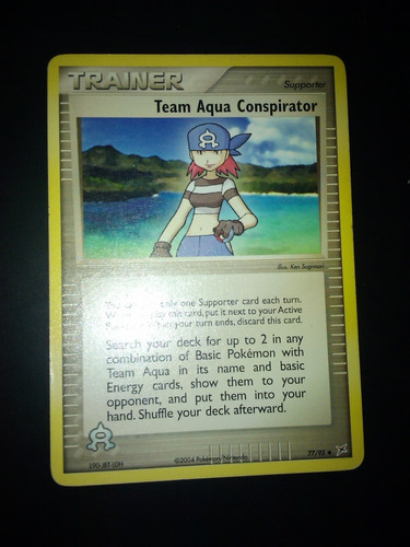 Trainer Carta Pokemon Team Aqua Conspirator