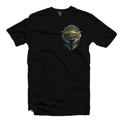 Playera Negra The Child Baby Yoda - Mandalorian 3.0