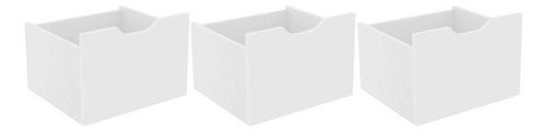 Nicho Organizador Com 6 Gavetas Qmovi Branco
