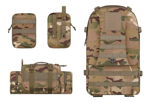 Mochila Tática Modular Camuflada Multicam - Brforce Original