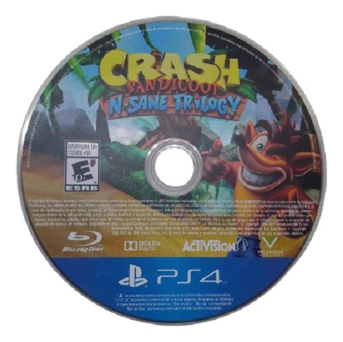 Crash Bandicoot: N. Sane Trilogy Ps4 Seminuevo (Usado)