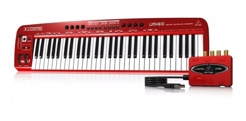 Behringer Umx610 Teclado Controlador Midi Usb Con 61 Teclas