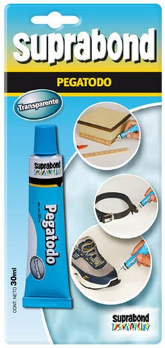 Imagen 3 de 4 de Adhesivo Suprabond * Pegatodo * Transparente 30ml