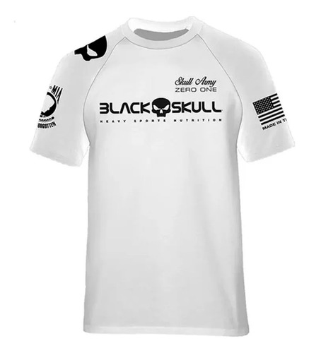 Lançamento Camiseta Bope Branca Dry Fit - Black Skull