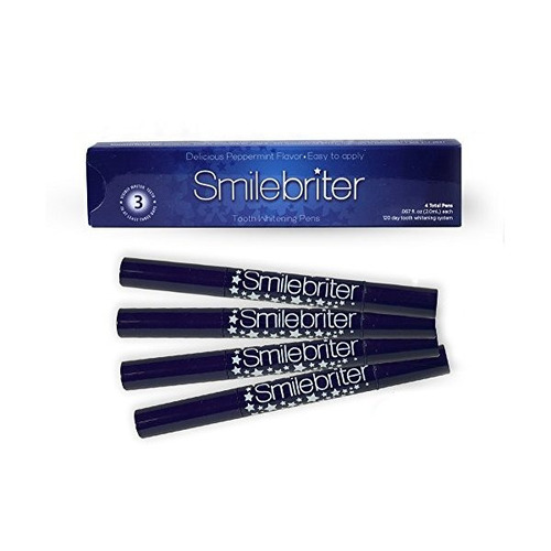 Smilebriter Gel Blanqueador Dental Plumas 120 Días Suministr