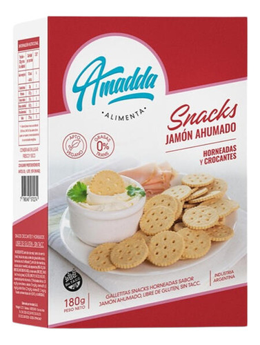 Snacks Sabor Jamón Ahumado Amadda 180 Gr