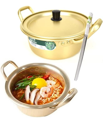 Olla Coreana De Fideos Ramen De 6.3 Pulgadas  Palillo (1 Par