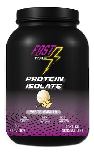 Proteína Isolate Fast 1kg C/u 200 Servicios/varios Sabores Vainilla- Mango