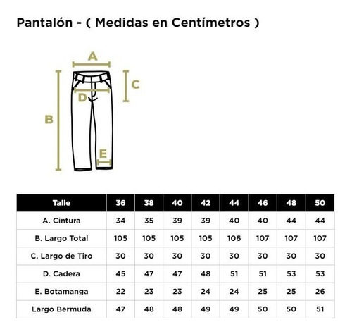 Pantalón Safari Cacique Gabardina - Muy Resistente